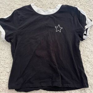 Black shirt with the number eight